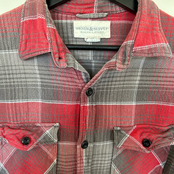 Ralph Lauren Denim & Supply Plaid Shirt Size L - Picture 3 of 5